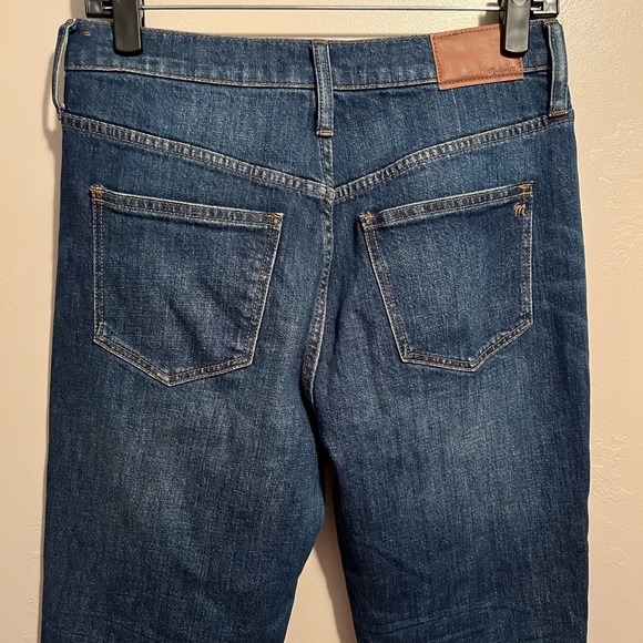 Madewell The High Rise Slim Boyjean Distressed Denim Cotton Jeans Size 27 Blue - Picture 11 of 15